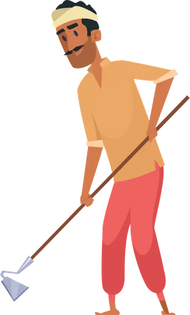 Indian farmer  Illustration