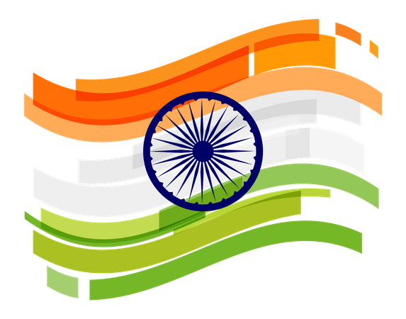 Indian Flag  Illustration