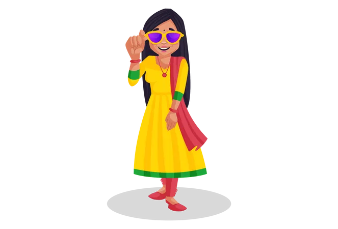 Indian girl  Illustration