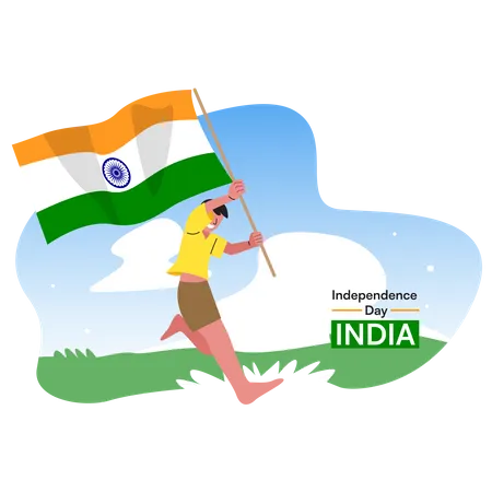 Indian Independence Illustration