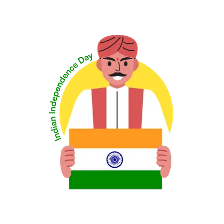 Indian Independence Day Ceremony  Illustration