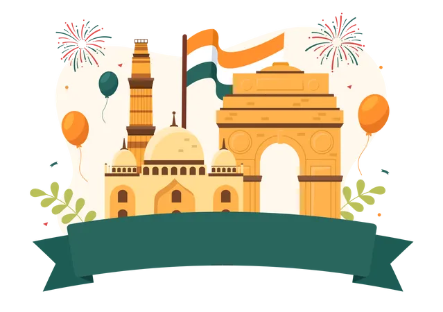 Indian Independence Day  Illustration