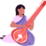 illustration for sitar