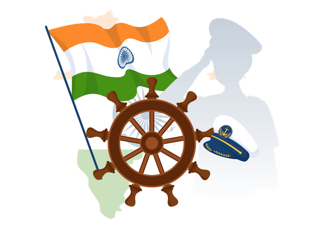 Indian Navy Day  Illustration