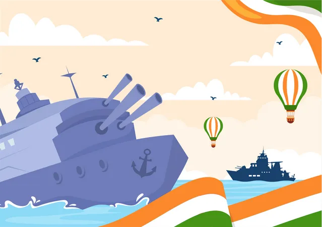 Indian Navy Day  Illustration