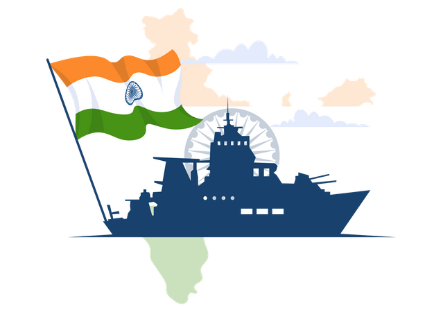 Indian Navy Day  Illustration