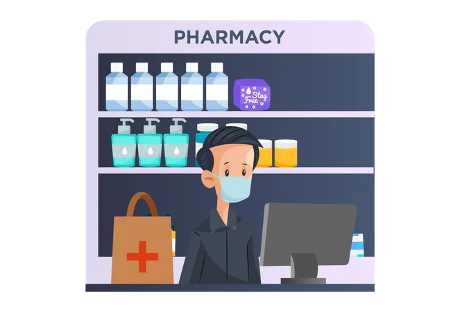 Indian Pharmacist  Illustration