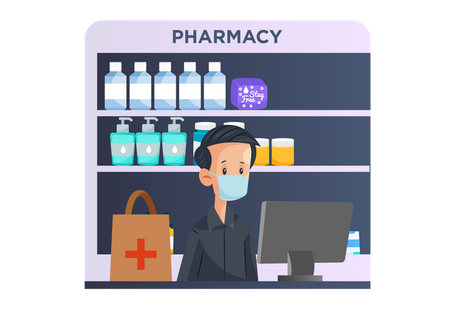 Indian Pharmacist  Illustration