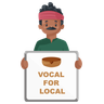 vocal for local board illustration svg