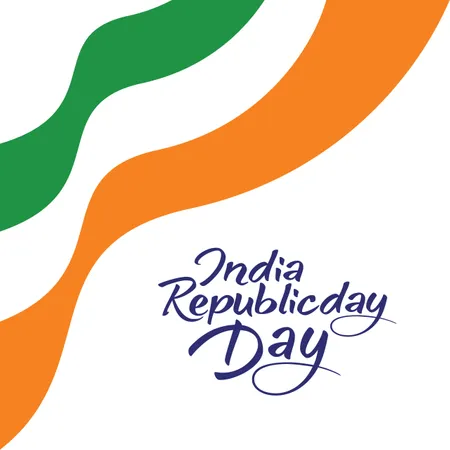 インド共和国記念日のコンセプト  イラスト