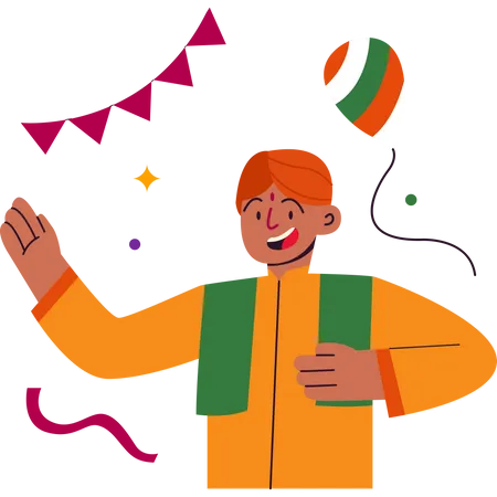 Indian republic day  Illustration