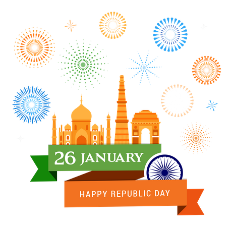 Indian Republic Day  Illustration