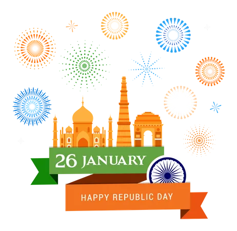 Indian Republic Day  Illustration