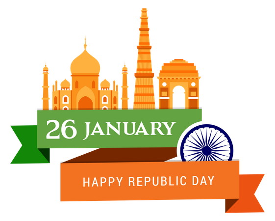 Indian Republic Day  Illustration