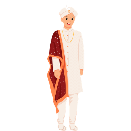 Indian Wedding Dress  Illustration