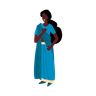 indian woman illustration