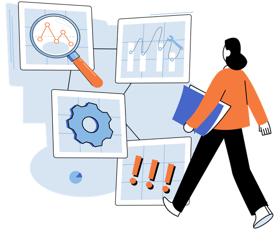 Indicateurs clés. Le rapport statistique met en évidence les indicateurs clés permettant d'évaluer les performances  Illustration