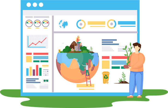 Indicateurs du changement climatique  Illustration