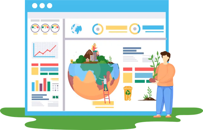 Indicateurs du changement climatique  Illustration