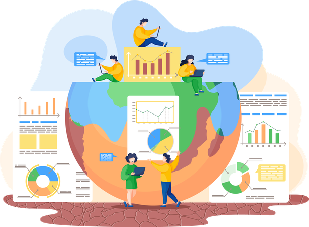 Indicateurs du changement climatique  Illustration