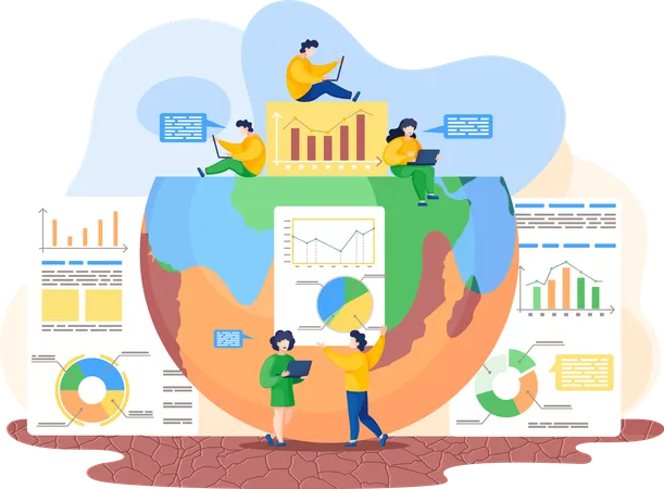 Indicateurs du changement climatique  Illustration