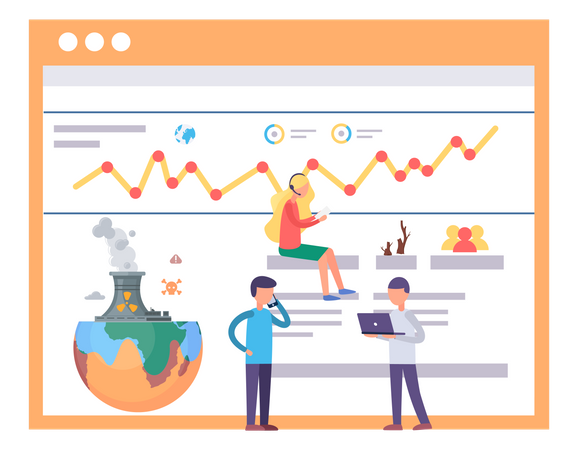 Indicateurs du changement climatique  Illustration