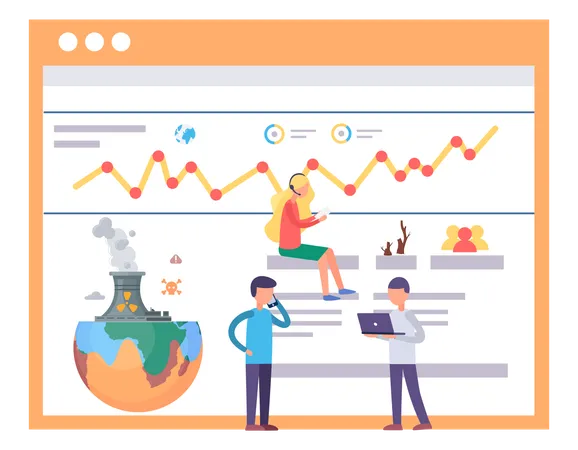 Indicateurs du changement climatique  Illustration