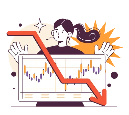 La depreciación de los índices bursátiles como indicador de recesión  Ilustración