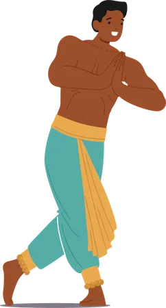 Danseur indien  Illustration