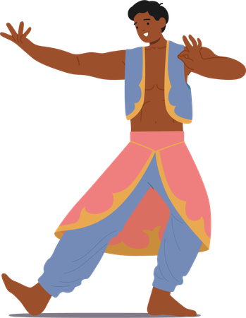 Danseur indien  Illustration