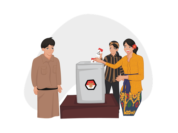Indonesia General Election  Illustration