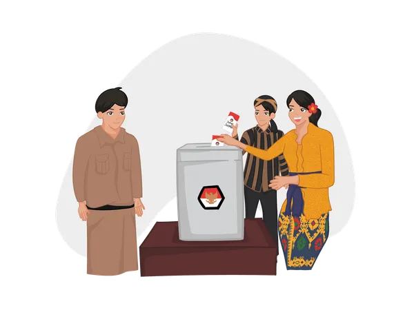 Indonesia General Election  Illustration