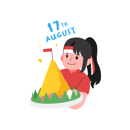 Indonesia Independence Celebration  Illustration