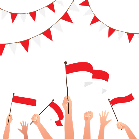 Indonesia independence day  Illustration