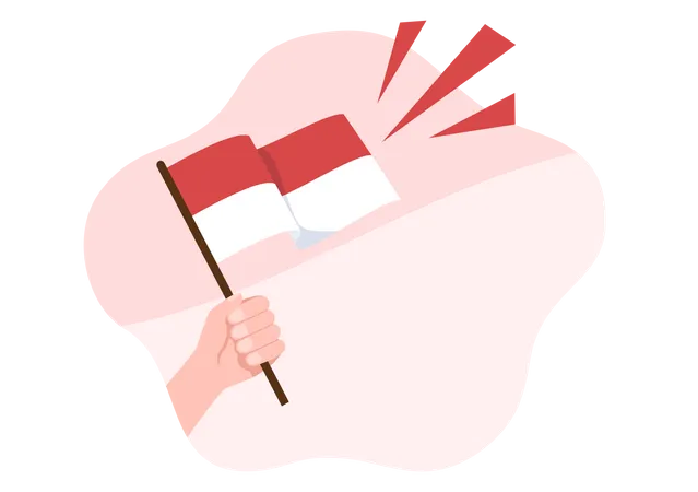 Indonesia Independence Day Celebration Illustration