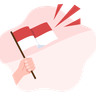 illustration for indonesia independence day celebration
