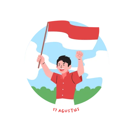 Indonesia Independence Day  Illustration