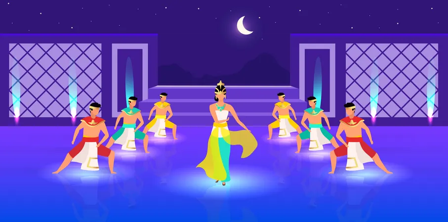 Indonesian dances  Illustration