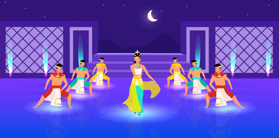 Indonesian dances  Illustration