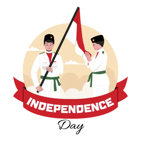 Indonesian independence day  Illustration