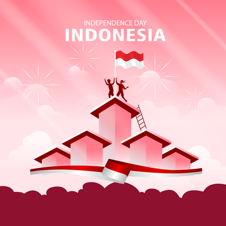 Indonesian Independence Day  イラスト