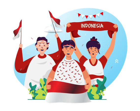 Premium Indonesia Independence Day Celebration Illustration Pack From Festival Days Illustrations