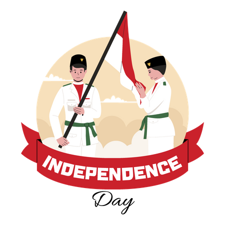 Indonesian independence day  Illustration