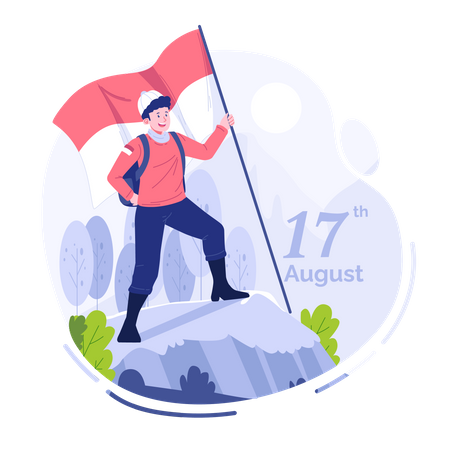 Indonesian Independence day  Illustration