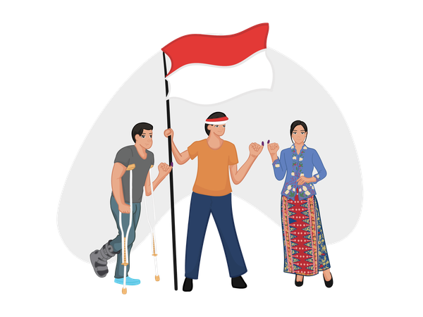 Indonesian Presidential Election  Illustration