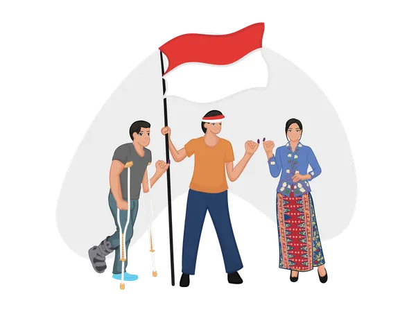 Indonesian Presidential Election  Illustration
