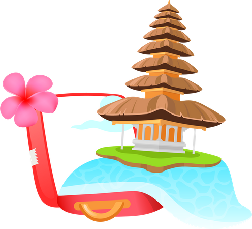 Indonesian tourism  Illustration