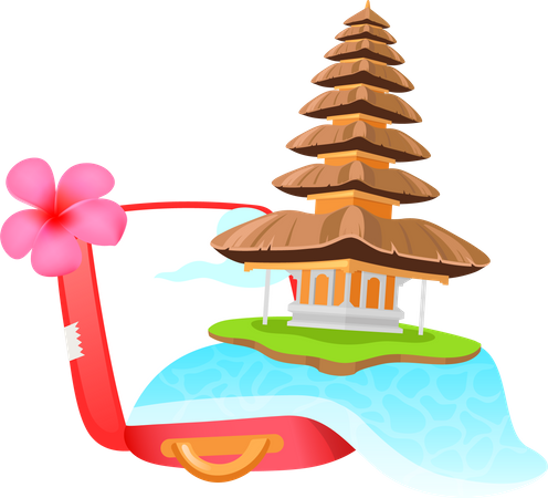 Indonesian tourism  Illustration