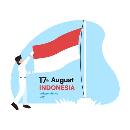 Indonesischer Unabhängigkeitstag  Illustration