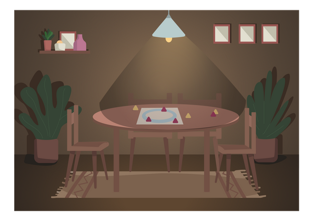 Indoor gaming area  Illustration